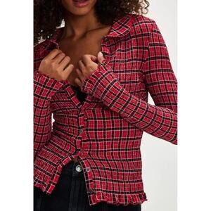 Free People / NWT / Caught a Feeling Cardi Top / Sz L